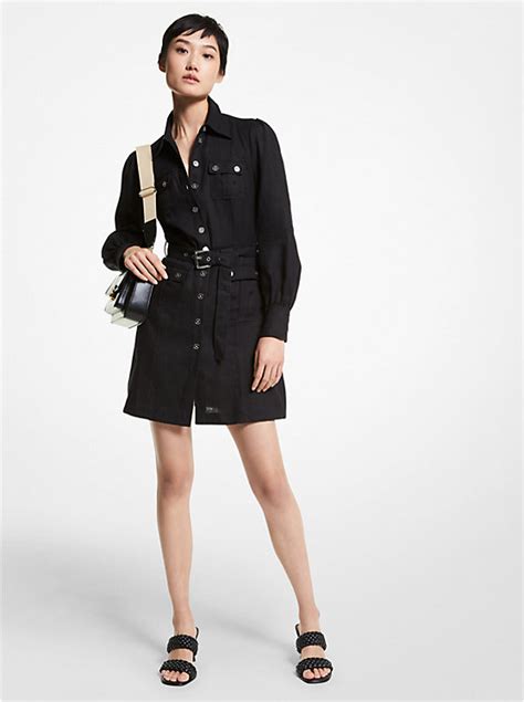 michael michael kors belted hemp dress|Belted Hemp Dress .